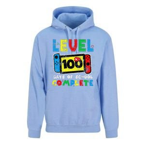 Level 100 Days Of School Complete Gamer Video Games Unisex Surf Hoodie