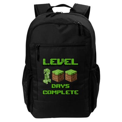 Level 100 Days Complete Gaming Pixel 100th Days Of School Daily Commute Backpack