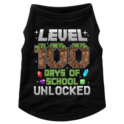 Level 100 Days Of School Unlock Gamer 100th Day Doggie Tank