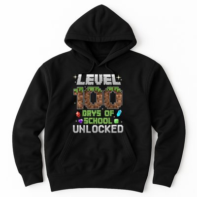 Level 100 Days Of School Unlock Gamer 100th Day Hoodie