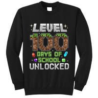 Level 100 Days Of School Unlock Gamer 100th Day Tall Sweatshirt