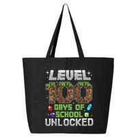 Level 100 Days Of School Unlock Gamer 100th Day 25L Jumbo Tote