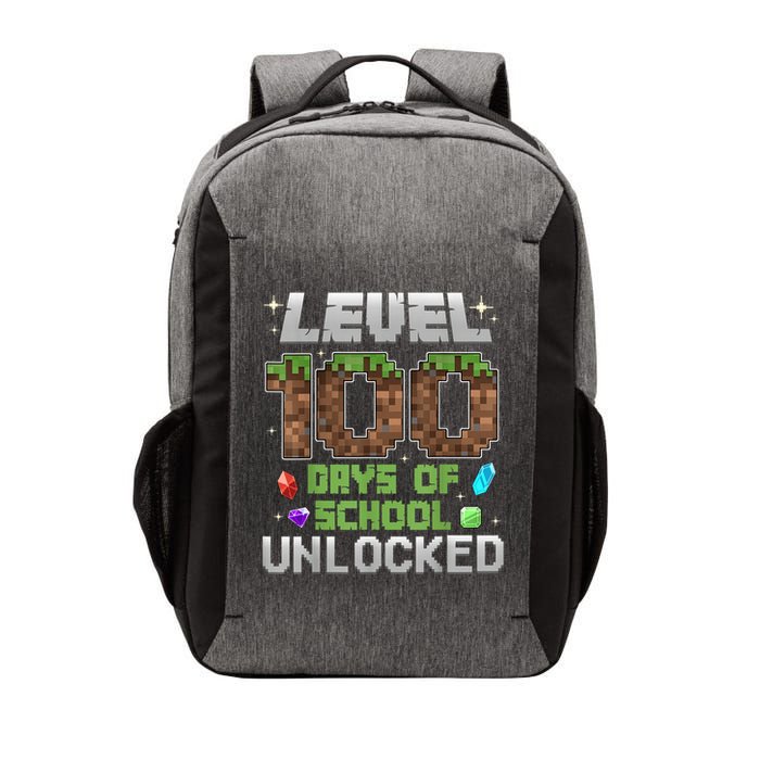 Level 100 Days Of School Unlock Gamer 100th Day Vector Backpack