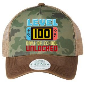 Level 100 Day Of School Unlocked Legacy Tie Dye Trucker Hat