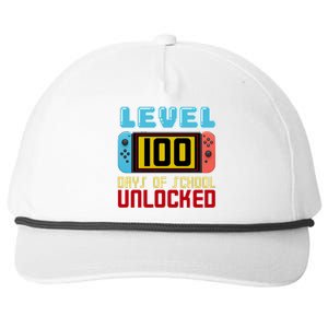 Level 100 Day Of School Unlocked Snapback Five-Panel Rope Hat