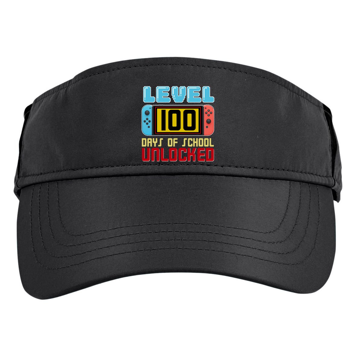 Level 100 Day Of School Unlocked Adult Drive Performance Visor