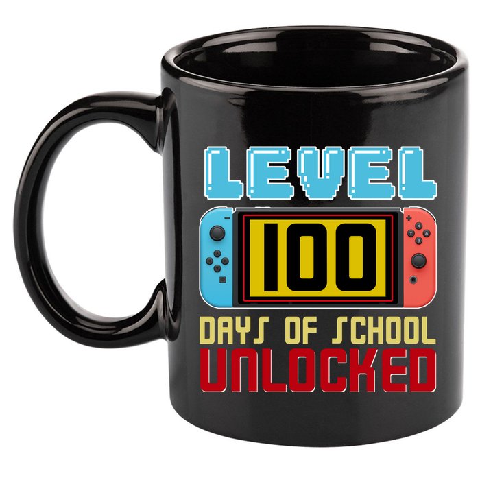 Level 100 Day Of School Unlocked 11oz C Handle Ceramic Mug