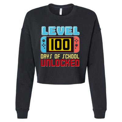 Level 100 Day Of School Unlocked Cropped Pullover Crew