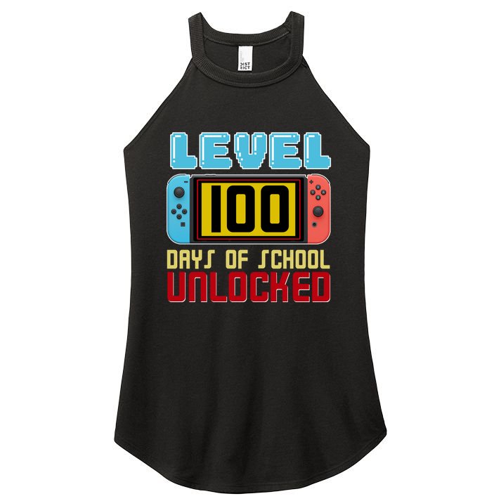 Level 100 Day Of School Unlocked Women's Perfect Tri Rocker Tank