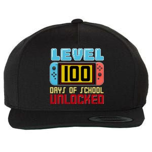 Level 100 Day Of School Unlocked Wool Snapback Cap