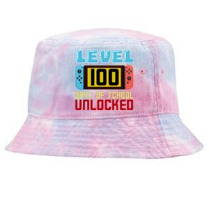 Level 100 Day Of School Unlocked Tie-Dyed Bucket Hat