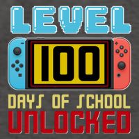 Level 100 Day Of School Unlocked Vector Backpack