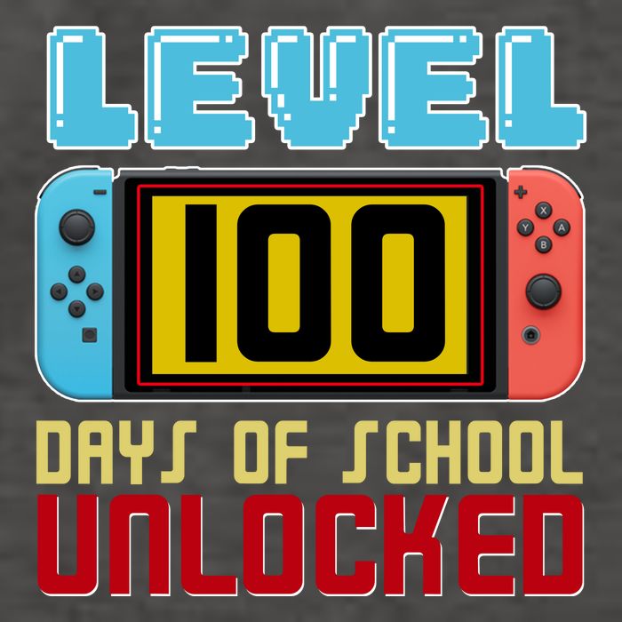 Level 100 Day Of School Unlocked Vector Backpack