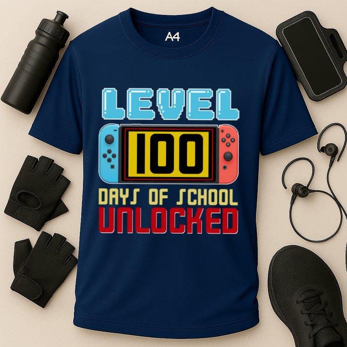 Level 100 Day Of School Unlocked Performance Shirt