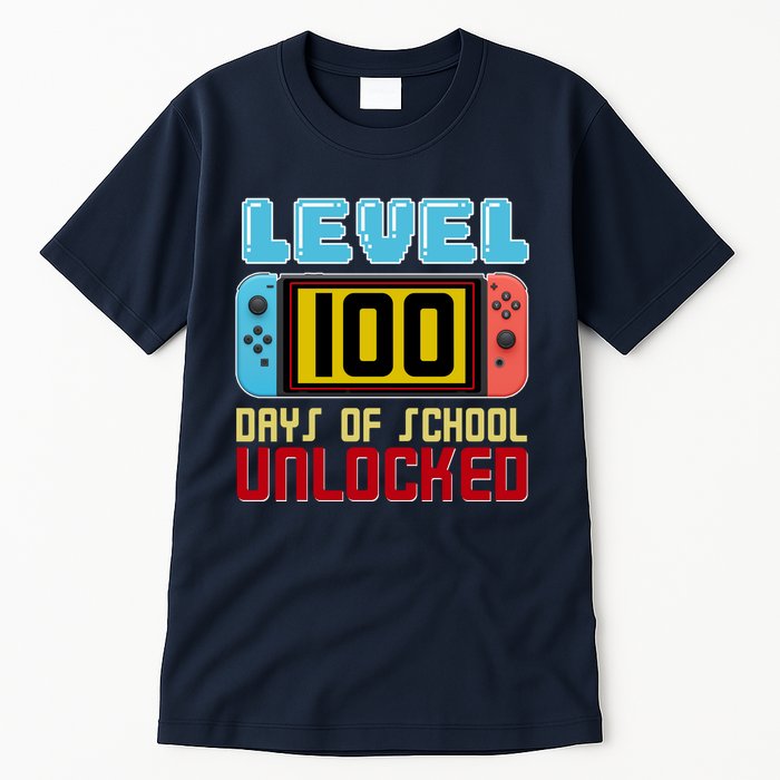 Level 100 Day Of School Unlocked Tall T-Shirt
