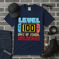 Level 100 Day Of School Unlocked Tall T-Shirt