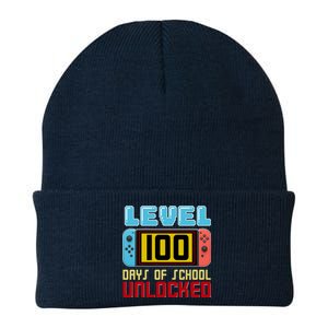 Level 100 Day Of School Unlocked Knit Cap Winter Beanie