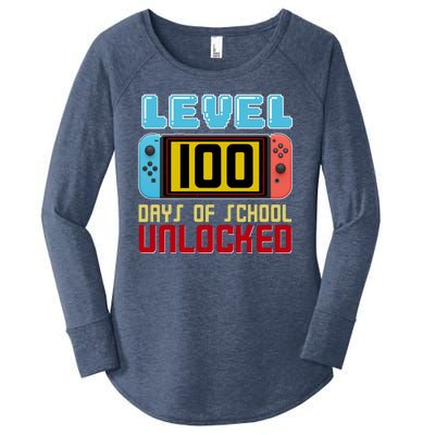 Level 100 Day Of School Unlocked Women's Perfect Tri Tunic Long Sleeve Shirt