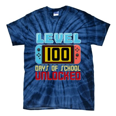 Level 100 Day Of School Unlocked Tie-Dye T-Shirt