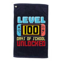 Level 100 Day Of School Unlocked Golf Towel