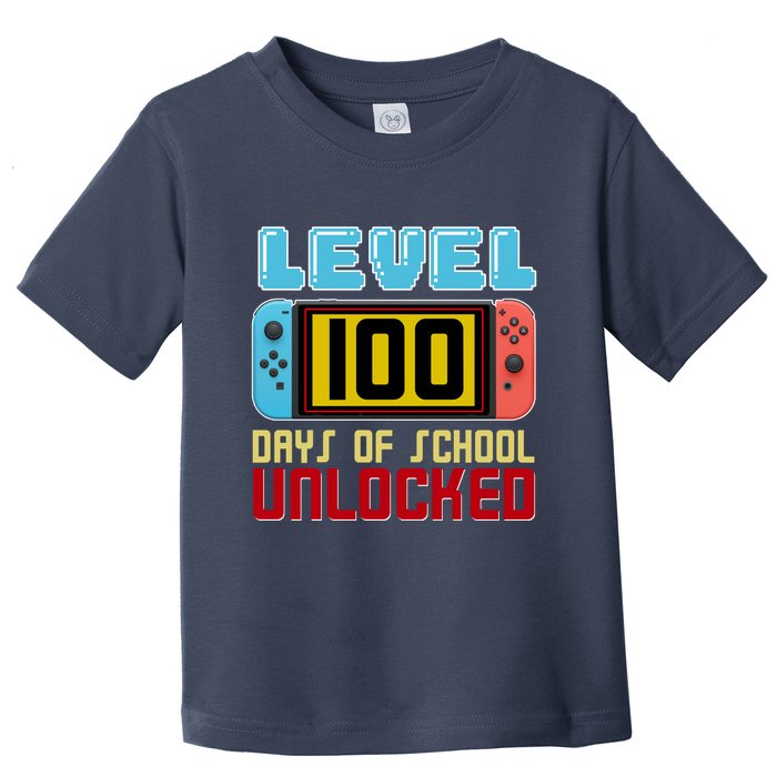 Level 100 Day Of School Unlocked Toddler T-Shirt