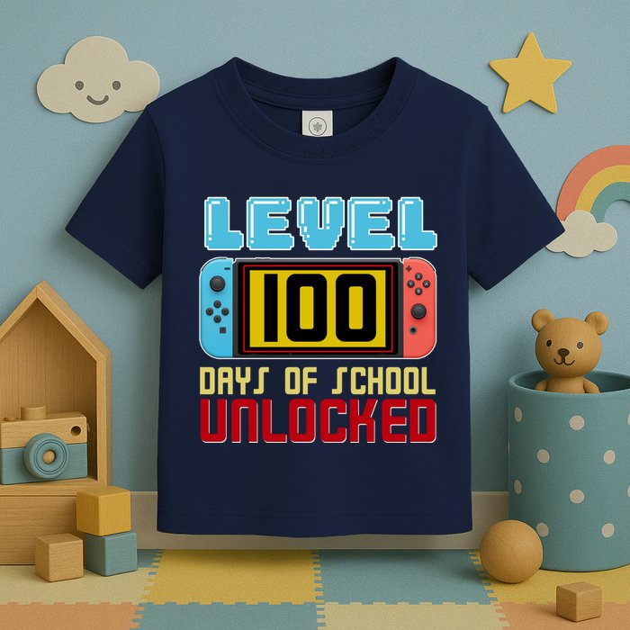 Level 100 Day Of School Unlocked Toddler T-Shirt