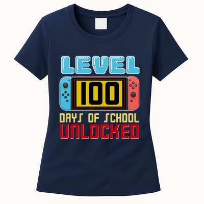 Level 100 Day Of School Unlocked Womens T-Shirt