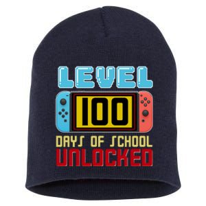 Level 100 Day Of School Unlocked Short Acrylic Beanie