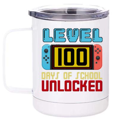 Level 100 Day Of School Unlocked 12 oz Stainless Steel Tumbler Cup