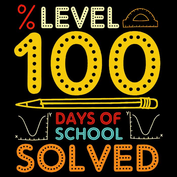 Level 100 Days Of School Solved Math Teacher Students Impact Tech Backpack