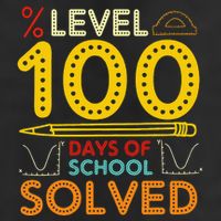 Level 100 Days Of School Solved Math Teacher Students Adult Drive Performance Visor