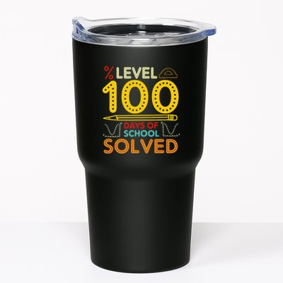 Level 100 Days Of School Solved Math Teacher Students Tumbler