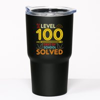 Level 100 Days Of School Solved Math Teacher Students Tumbler