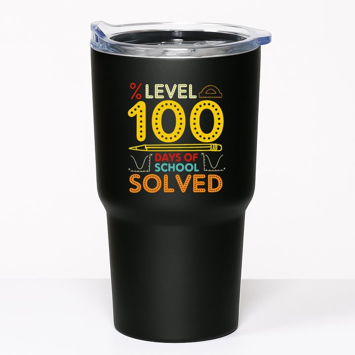 Level 100 Days Of School Solved Math Teacher Students Tumbler