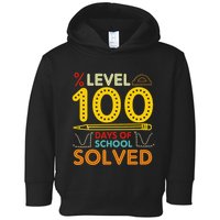 Level 100 Days Of School Solved Math Teacher Students Toddler Hoodie