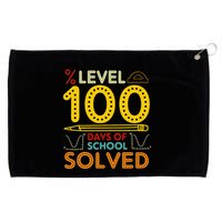 Level 100 Days Of School Solved Math Teacher Students Grommeted Golf Towel