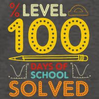 Level 100 Days Of School Solved Math Teacher Students Vector Backpack