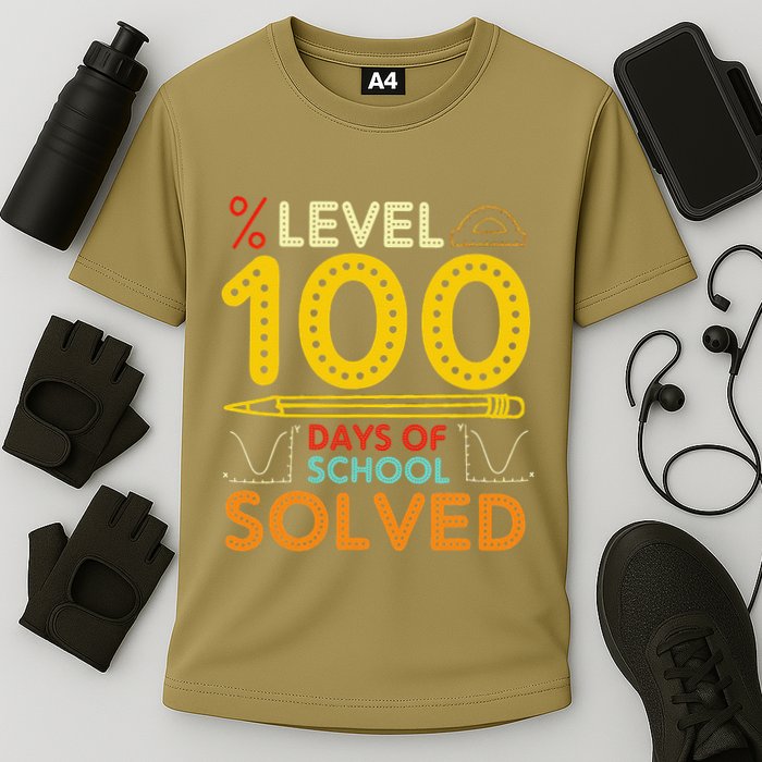 Level 100 Days Of School Solved Math Teacher Students Performance Shirt