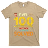 Level 100 Days Of School Solved Math Teacher Students T-Shirt