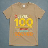 Level 100 Days Of School Solved Math Teacher Students T-Shirt