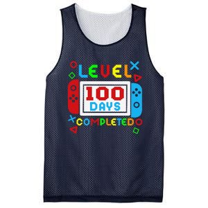 Level 100 Days Of School Complete Gamer Video Games Mesh Reversible Basketball Jersey Tank