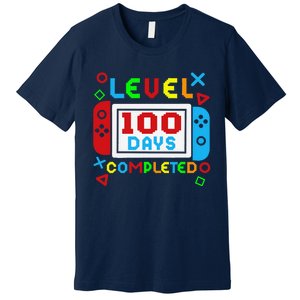 Level 100 Days Of School Complete Gamer Video Games Premium T-Shirt