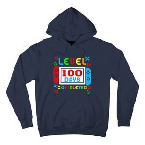 Level 100 Days Of School Complete Gamer Video Games Tall Hoodie