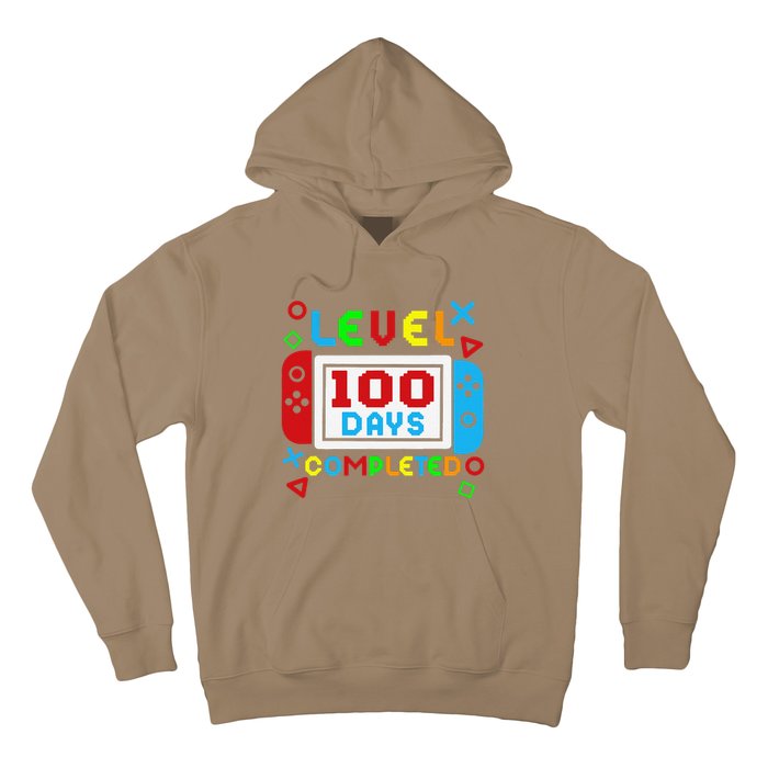 Level 100 Days Of School Complete Gamer Video Games Hoodie