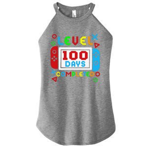 Level 100 Days Of School Complete Gamer Video Games Women's Perfect Tri Rocker Tank