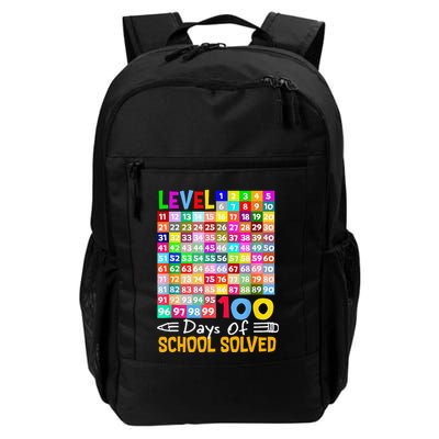 Level 100 Days Of School Solved Math Teacher Students Daily Commute Backpack