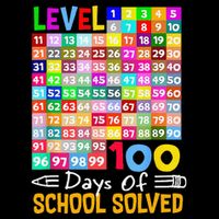 Level 100 Days Of School Solved Math Teacher Students 16 in Basic Backpack