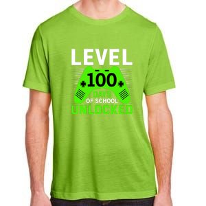 Level 100 Days Of School Unlocked Gamer Video Games Boys Adult ChromaSoft Performance T-Shirt