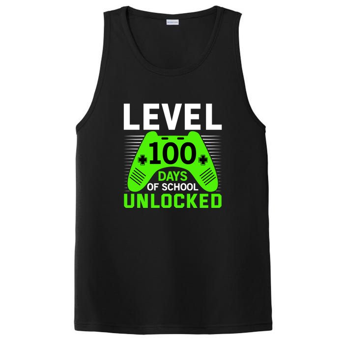 Level 100 Days Of School Unlocked Gamer Video Games Boys PosiCharge Competitor Tank