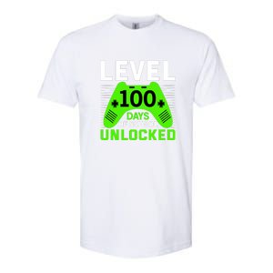 Level 100 Days Of School Unlocked Gamer Video Games Boys Softstyle CVC T-Shirt